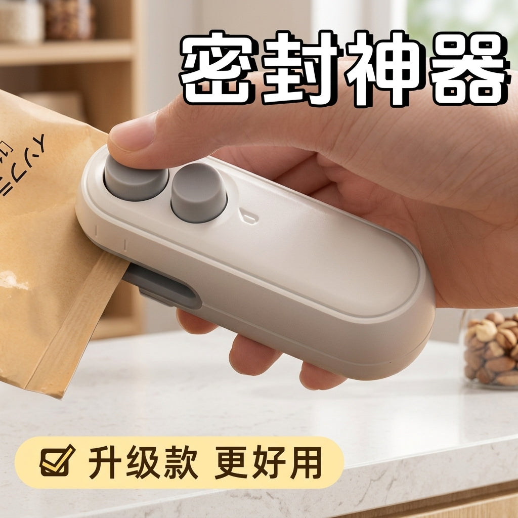Mini Bag Sealer & Cutter – Portable Heat Sealing Machine for Food Storage Bags